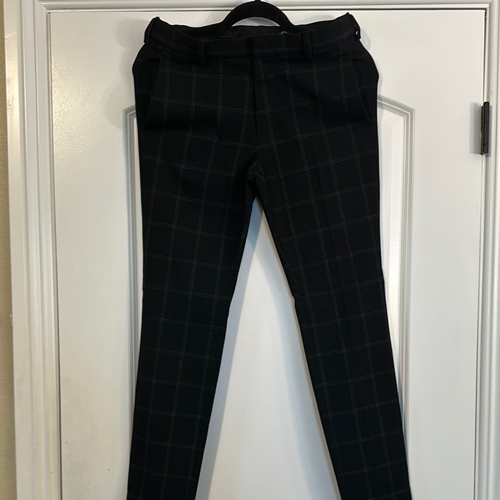 Plaid Black Men's Pants